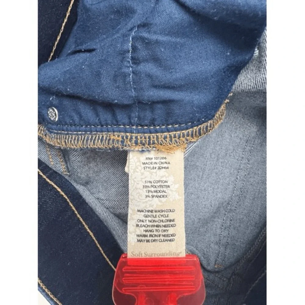 Soft Surroundings The Ultimate Denim Relaxed Straight Leg Jeans Size Small 6 / 8